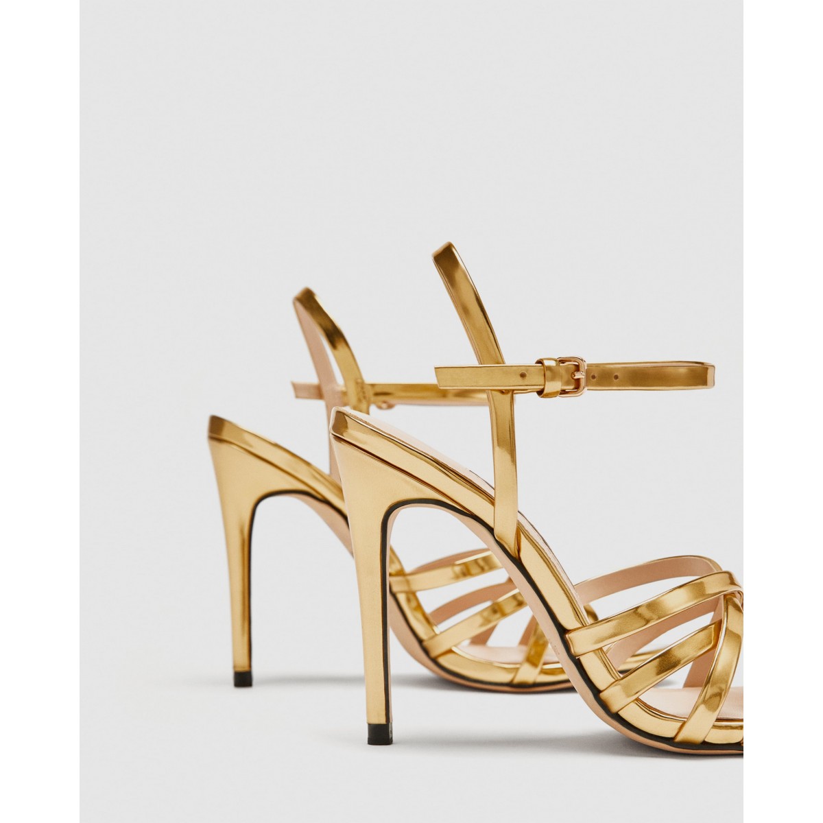 Zara Gold Heels